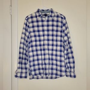 GAP Men's Blue Plaid Shirt